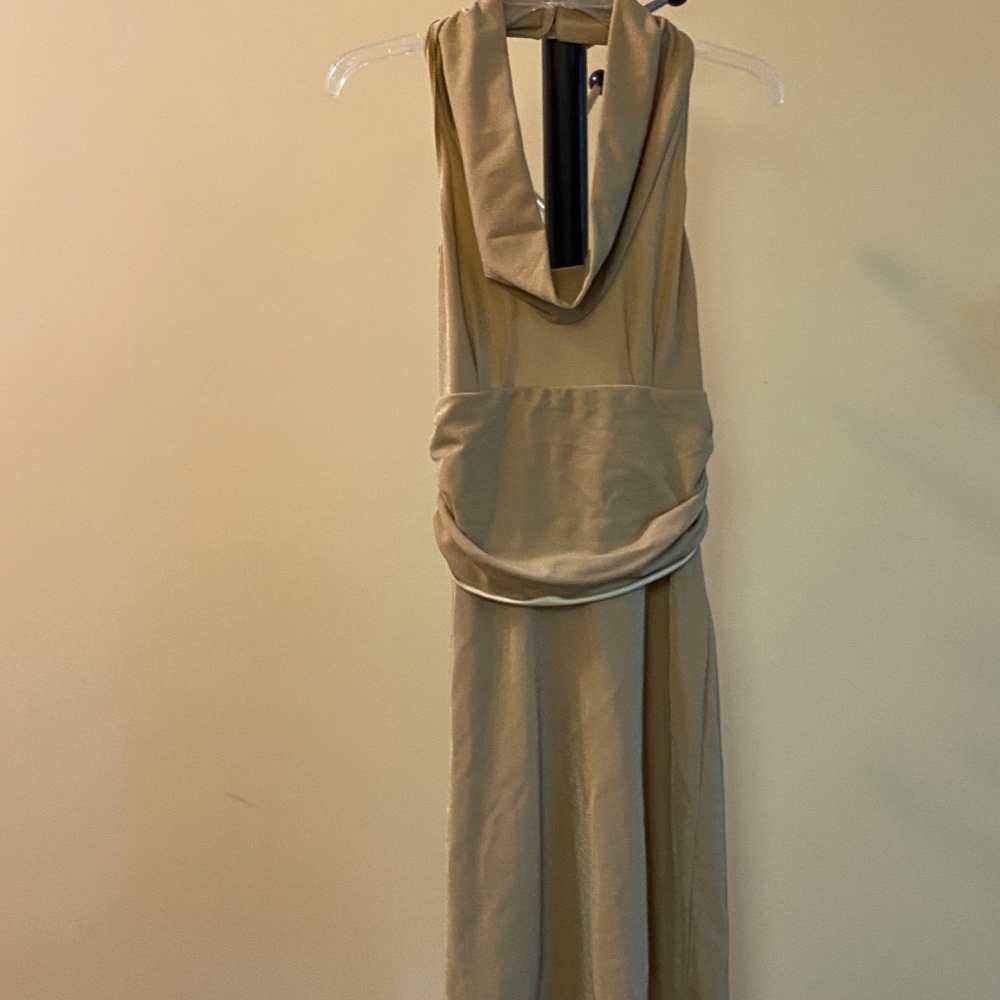 R.E.D. Valentino NWT Vintage Gold Halter Dress (42/6)